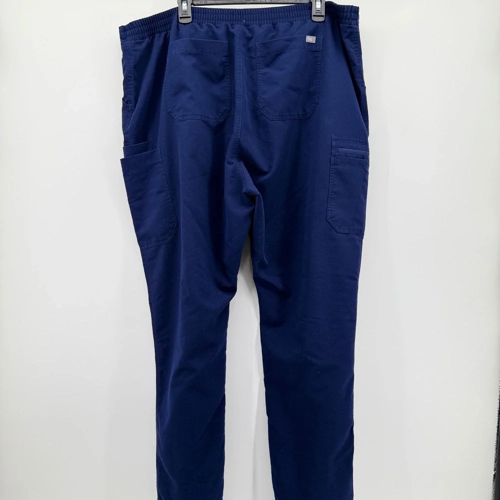 FIGS Technical Collection Navy Blue Scrub Pants XXL Tall TW2000T Mens Cargo
